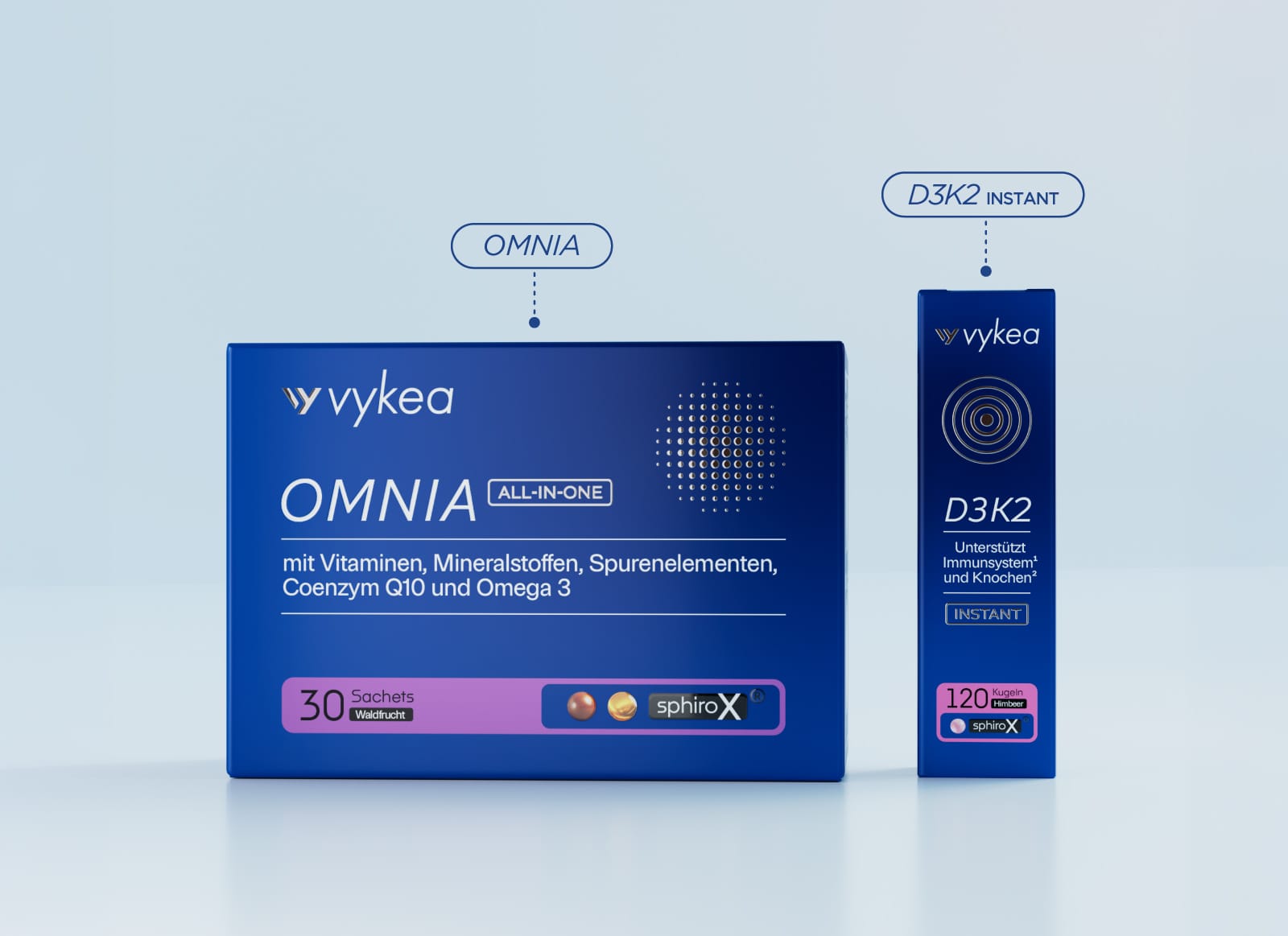 VYKEA Basic Duo, Omnia und D3K2 Instant